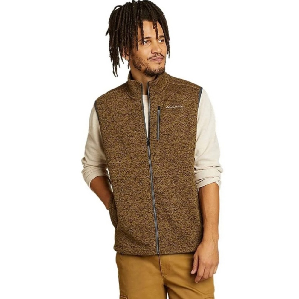 Eddie Bauer Men's Convector Sweater Fleece Vest; Size S (fits Small - Medium)